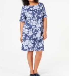 Womens Plus Printed Fitness Dress 3X